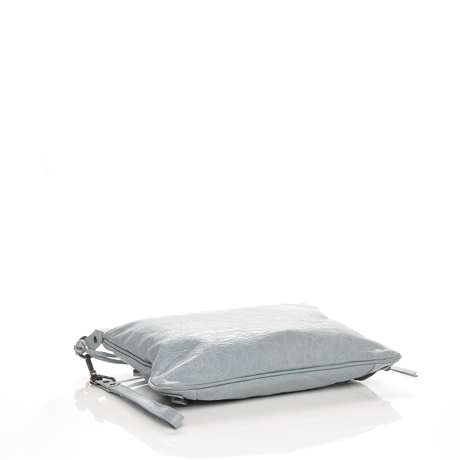 Balenciaga Agneau Classic Hardware Flat Handle Clutch Bleu Acier 4 of 7