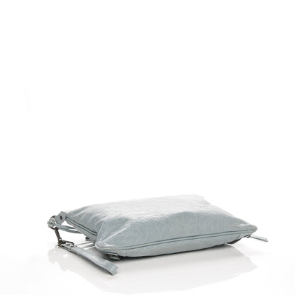 Balenciaga Agneau Classic Hardware Flat Handle Clutch Bleu Acier 4 of 7