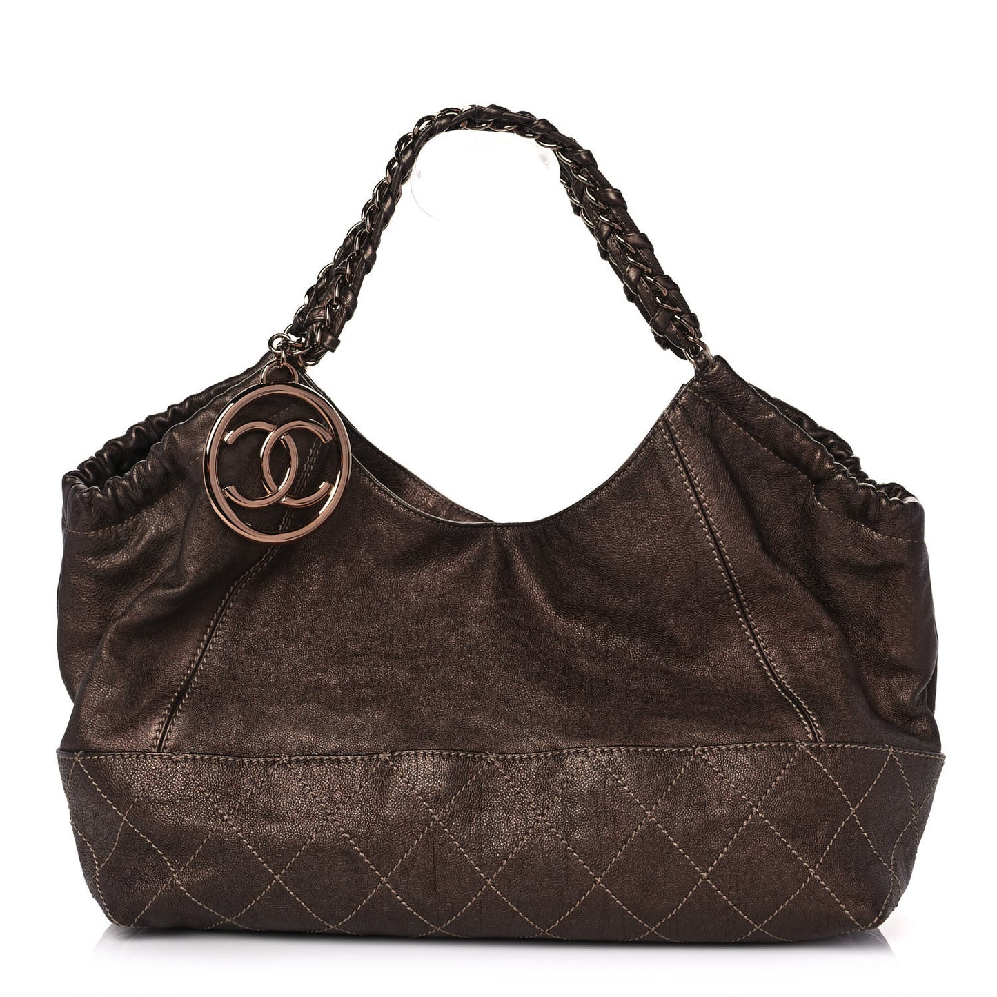 Metallic Calfskin Baby Coco Cabas Bronze