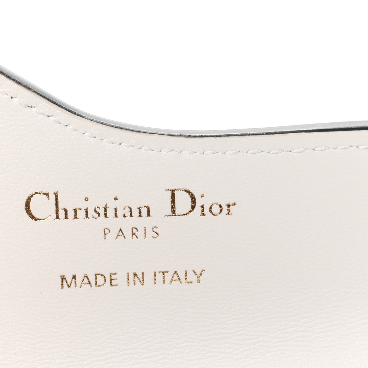 Christian Dior Calfskin Newspaper Print Saddle Bloom Card Holder White Black 6 of 7