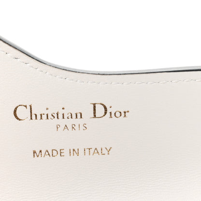 Christian Dior Calfskin Newspaper Print Saddle Bloom Card Holder White Black 6 of 7