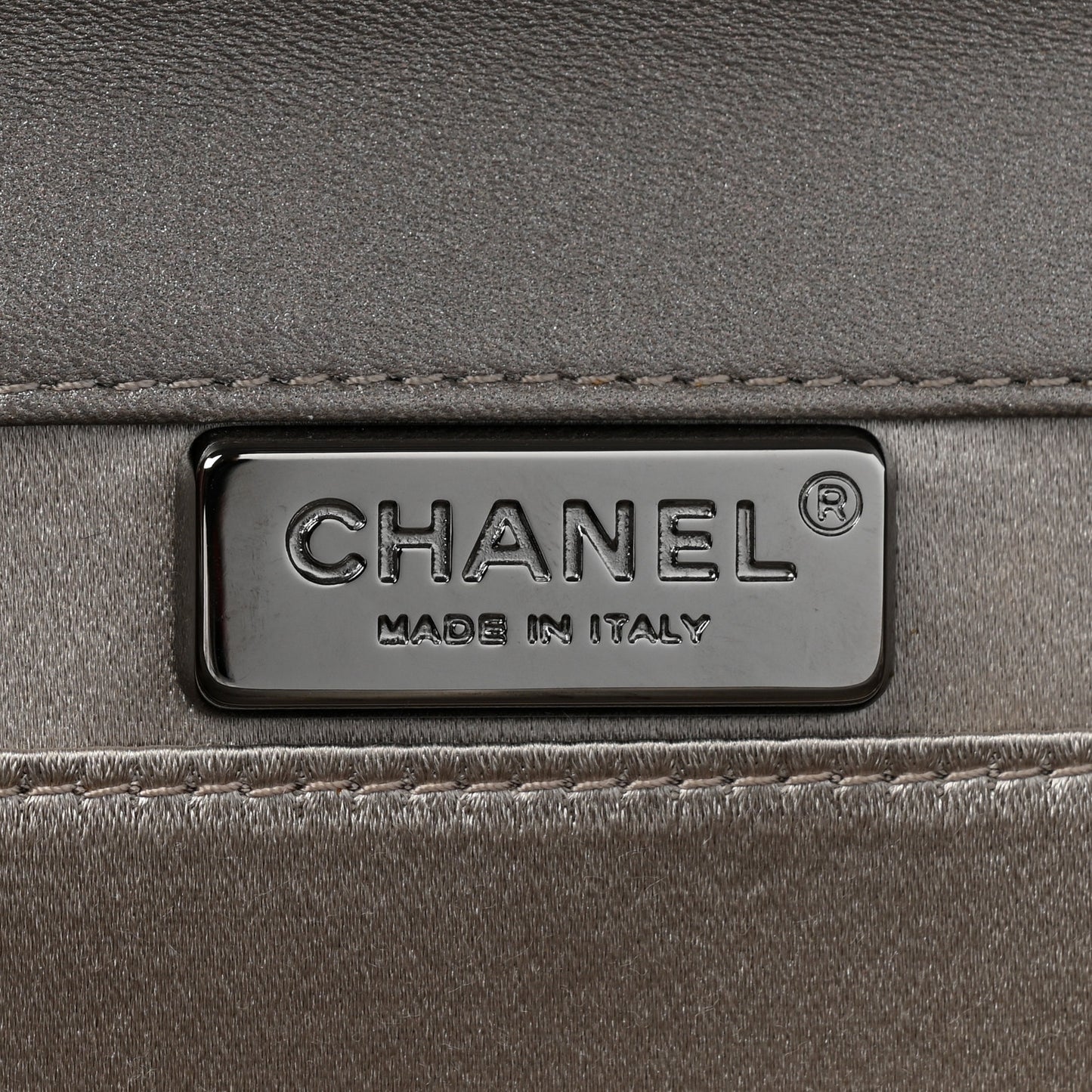 Crystal Satin Metal Handle Evening Clutch Silver
