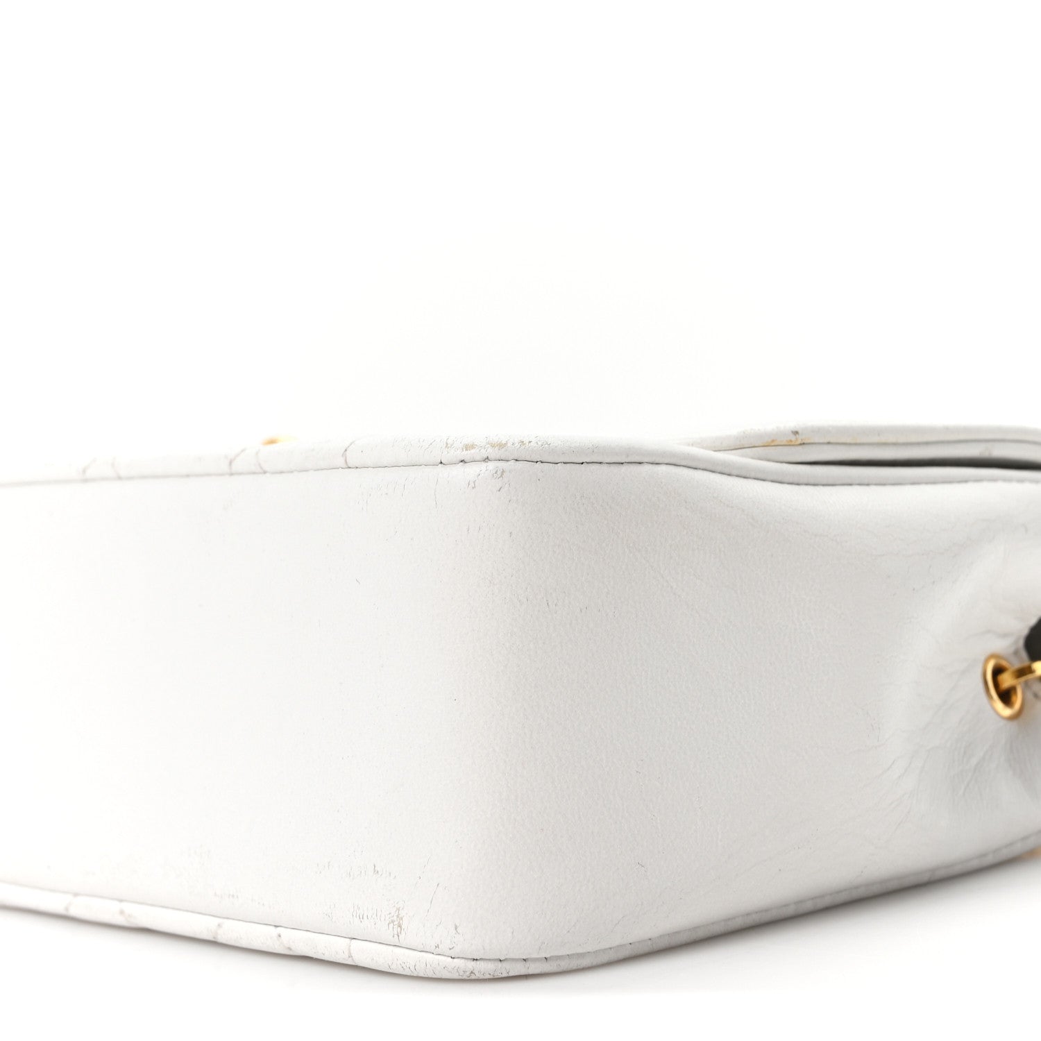 Chanel Lambskin Quilted Mini Flap Bag White 10 of 10