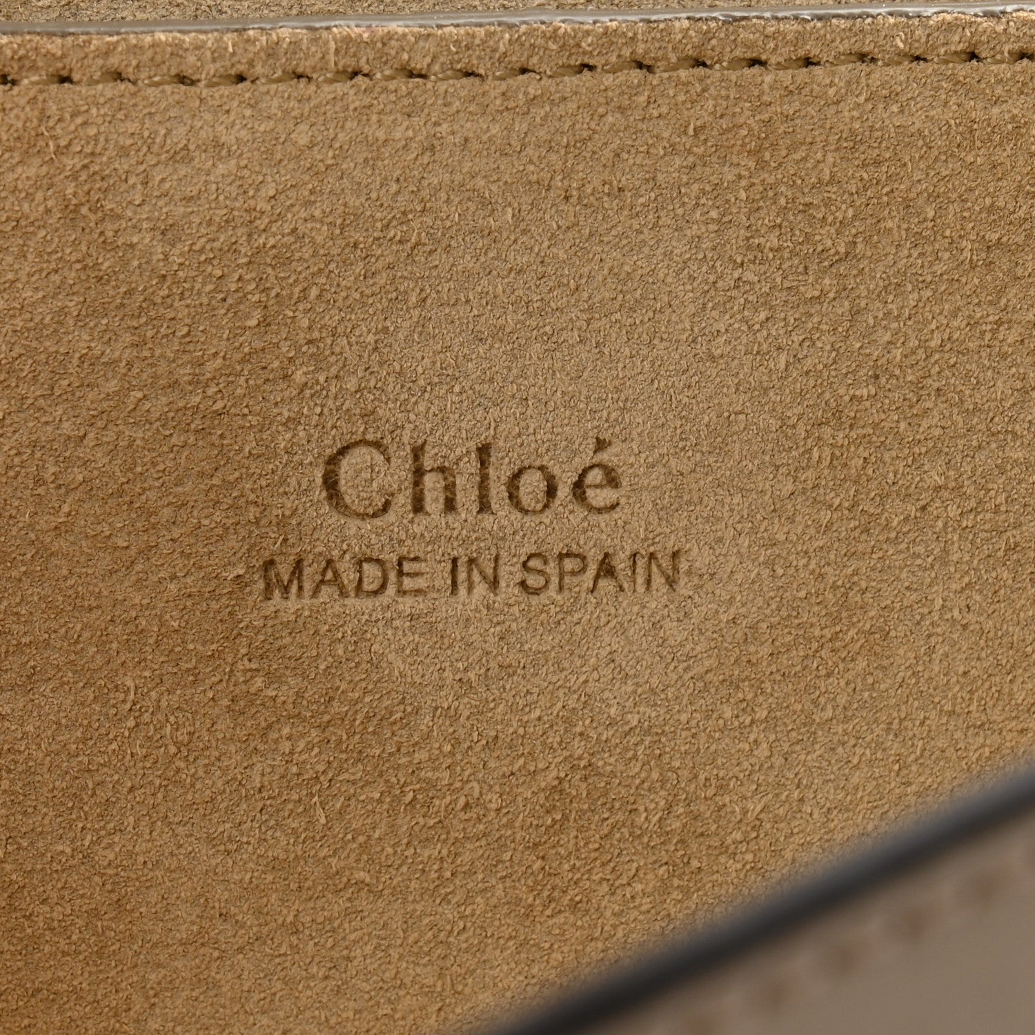 Chloe Suede Calfskin Faye Clutch Motty Grey 6 of 10