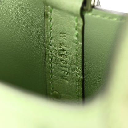 Hermes Ostrich Micro Picotin Lock Vert Criquet 7 of 10