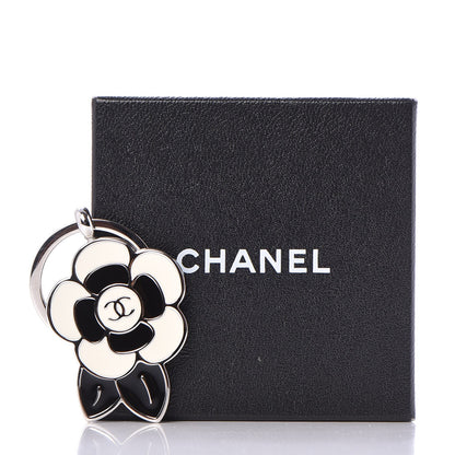 Chanel Enamel Camellia Key Chain 4 of 4