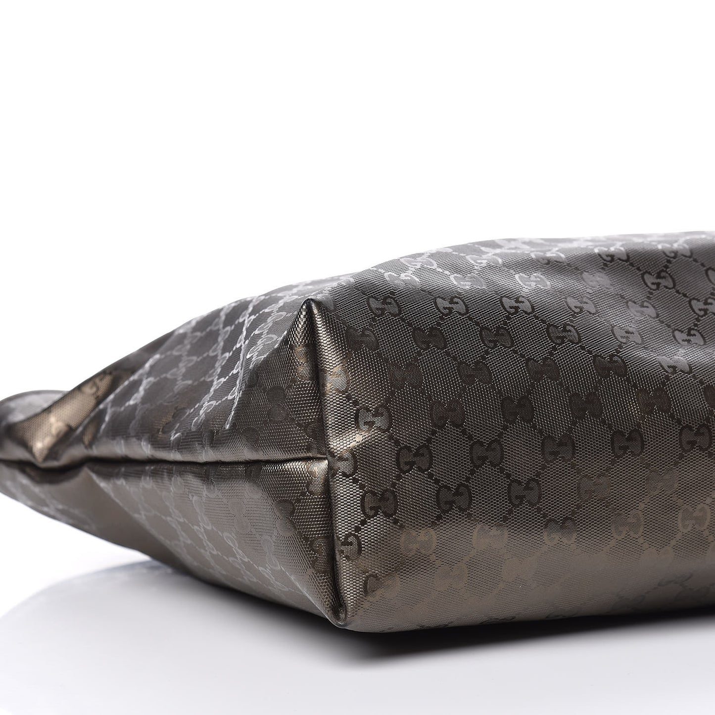Imprime Monogram Large Zippered Shopping Tote Pewter