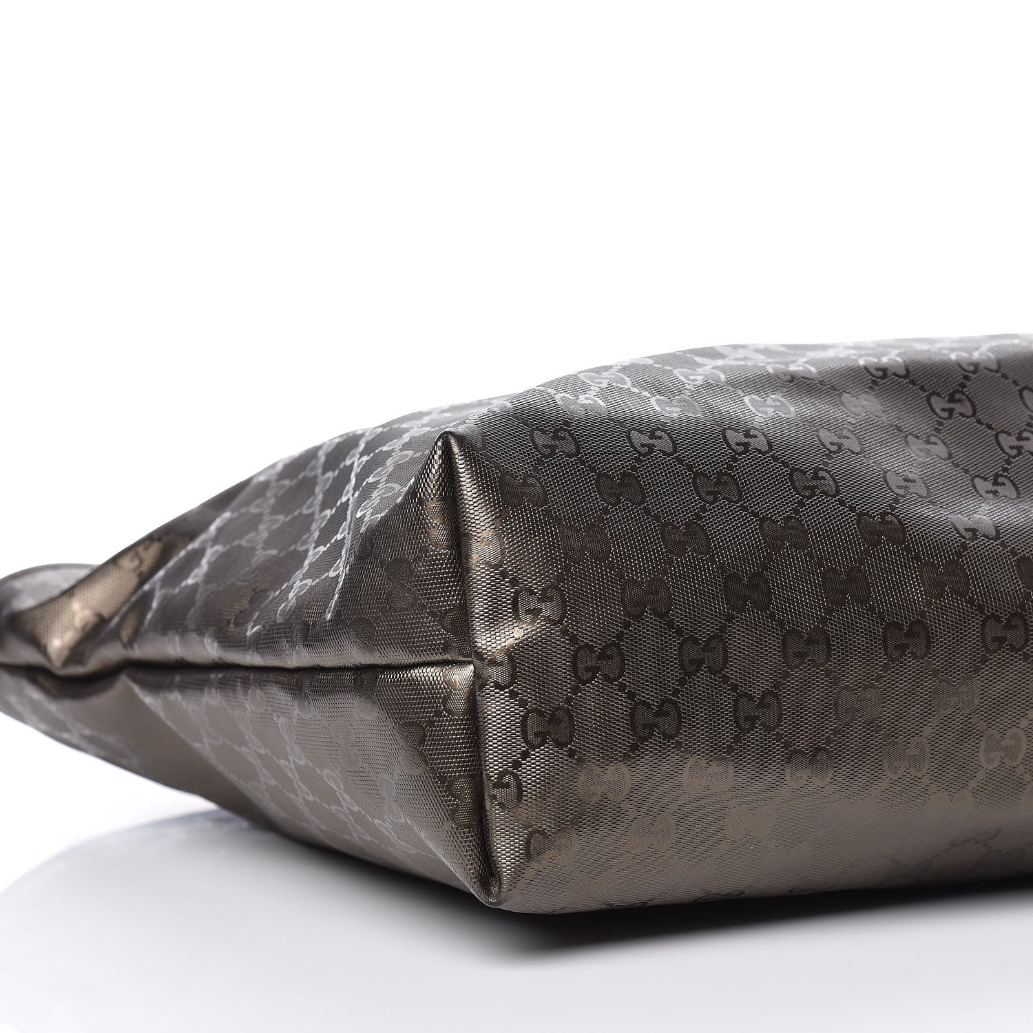 Gucci Imprime Monogram Large Zippered Shopping Tote Pewter 11 of 12