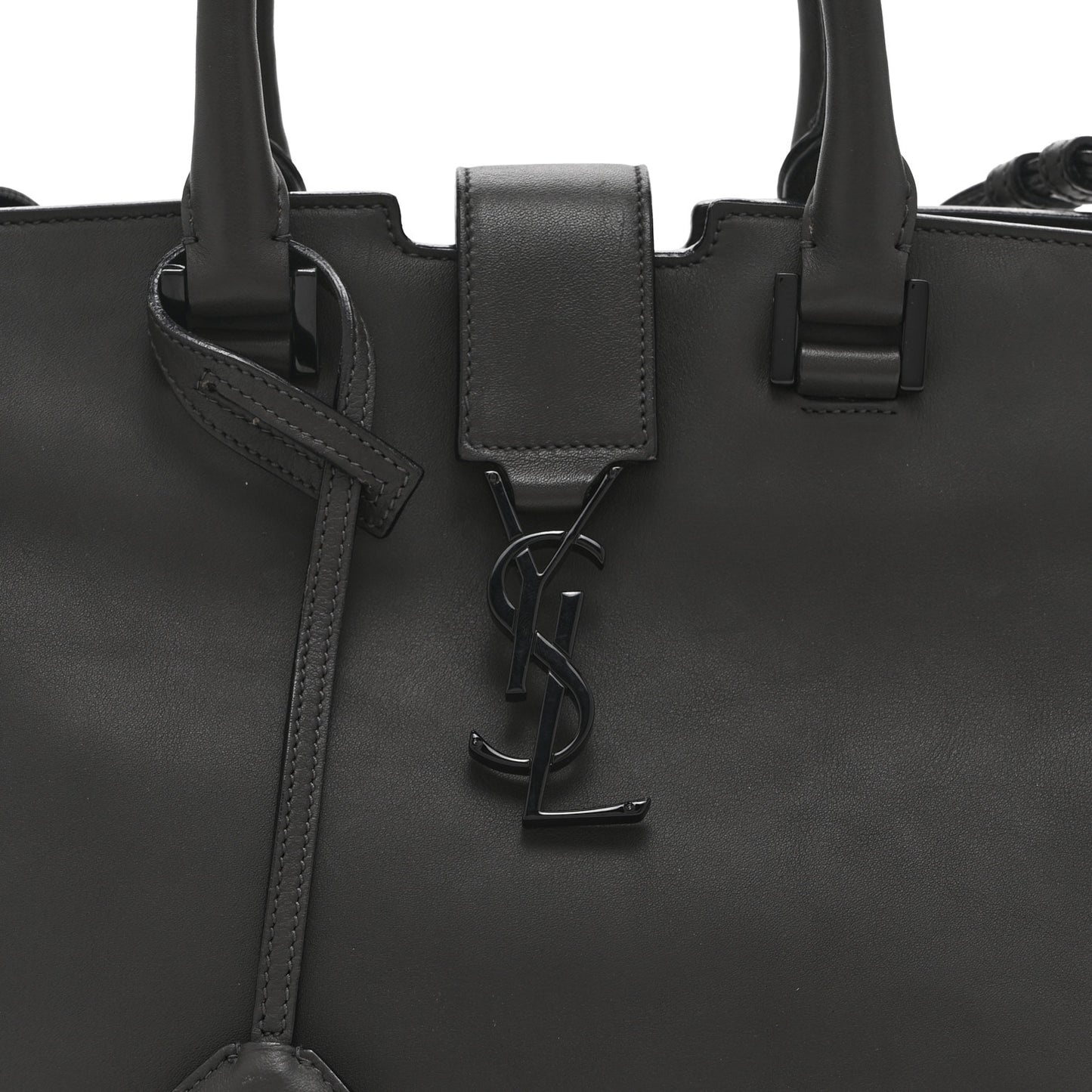 Calfskin Small Monogram Cabas Grey