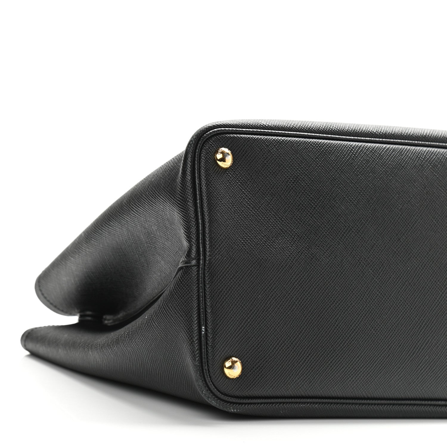 Prada Saffiano Cuir Medium Double Bag Black Fuoco 7 of 12