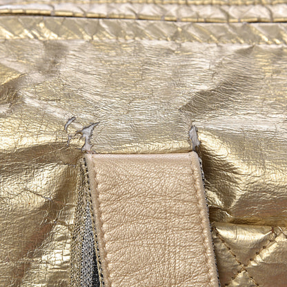 Chanel Metallic Coated Canvas Sport Duffle Gold 15 of 23