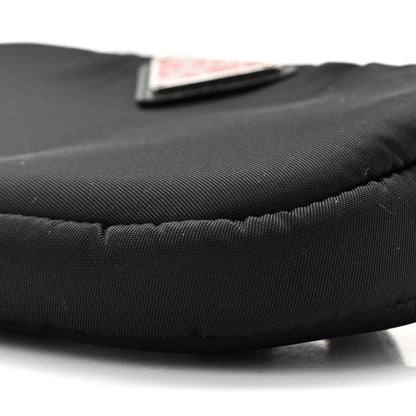 Prada Nylon Saffiano Belt Bag Black Red 8 of 10