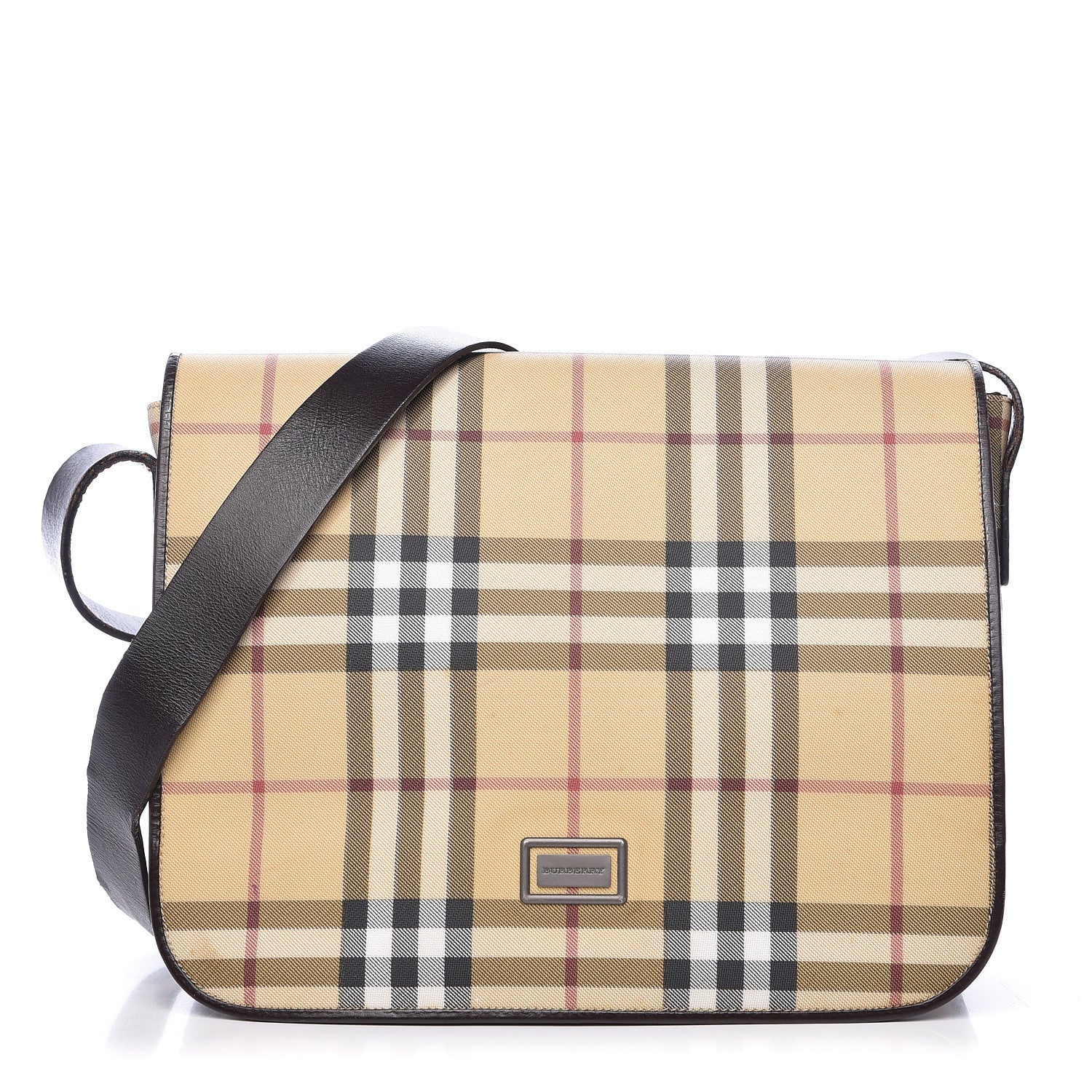 Burberry House Check Messenger Bag Brown 1 of 17