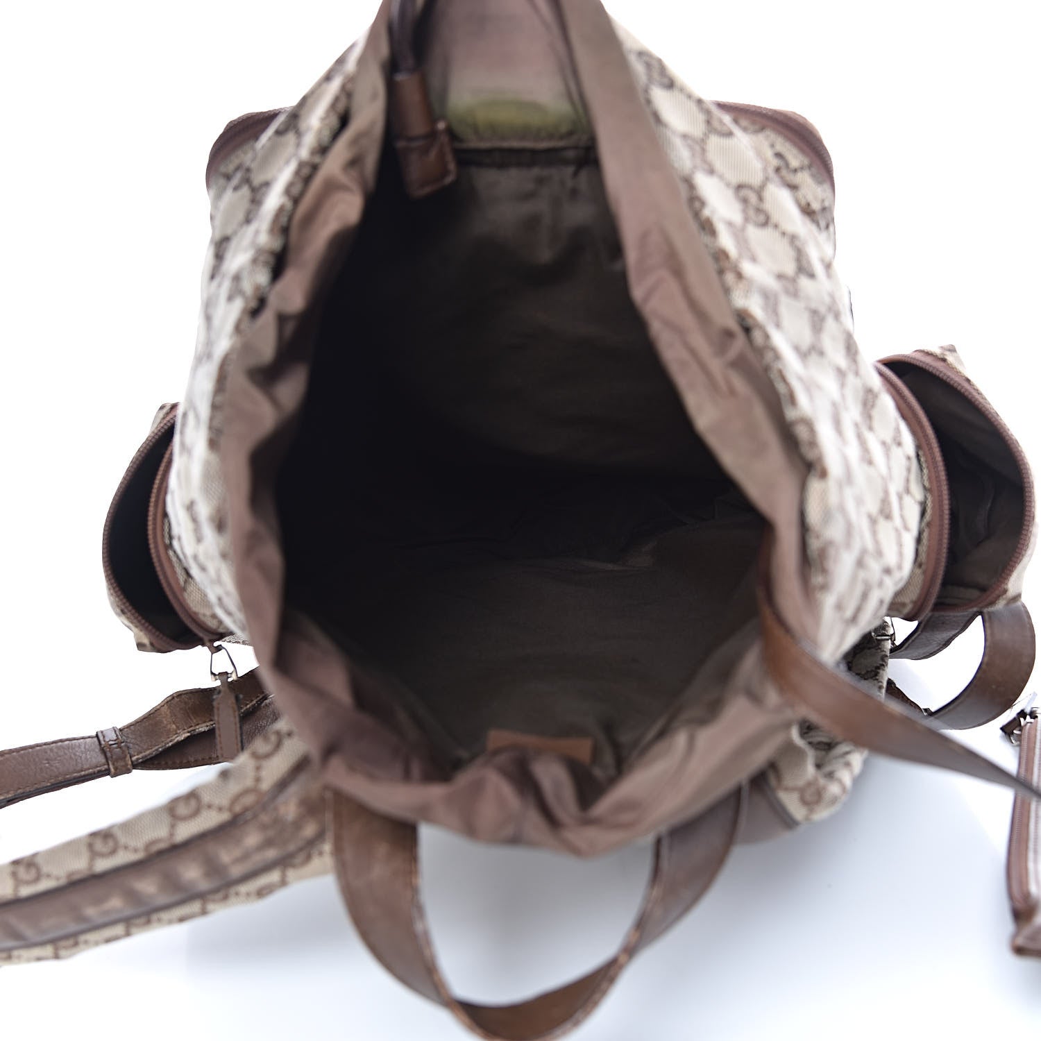 Gucci Monogram Backpack Diaper Bag Brown 6 of 22