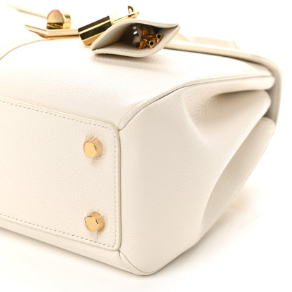 Celine Grained Calfskin Small 16 Top Handle Bag White 10 of 10