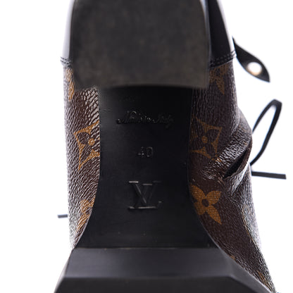 Louis Vuitton Patent Calfskin Monogram Star Trail Ankle Boots 40 Black 6 of 9