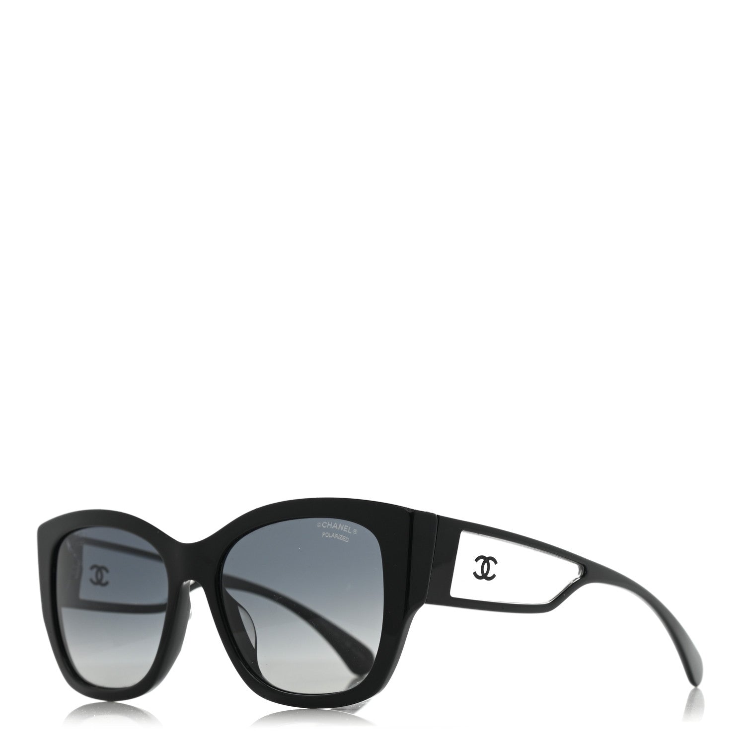 Chanel Acetate Butterfly Signature CC Sunglasses 5429-A Black 1 of 7