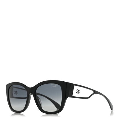 Chanel Acetate Butterfly Signature CC Sunglasses 5429-A Black 1 of 7