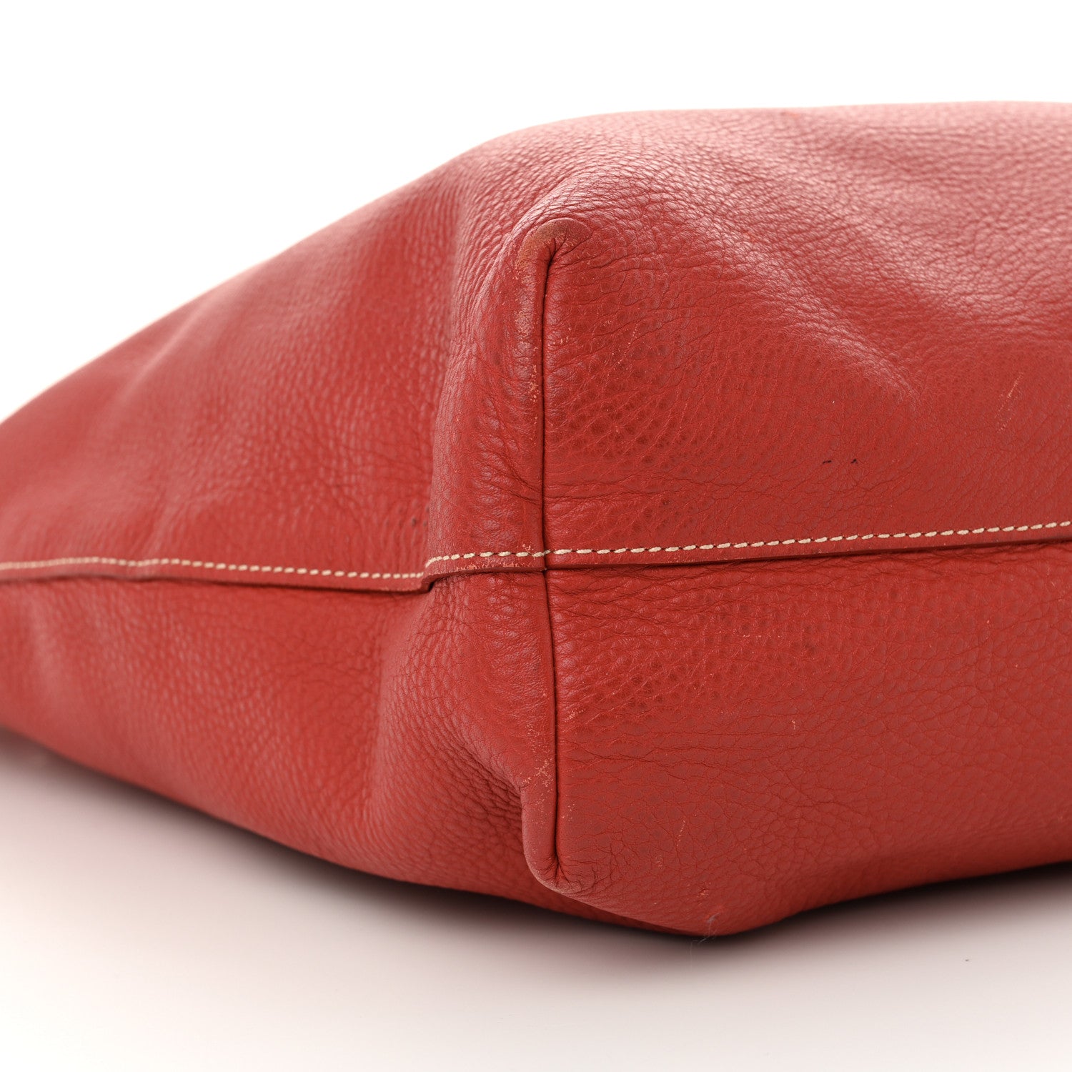 Prada Vitello Daino Tote Rosso 8 of 15