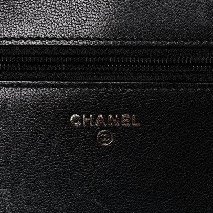 Chanel Sheepskin Quilted Mini Vintage Mademoiselle Wallet On Chain WOC Black 6 of 12