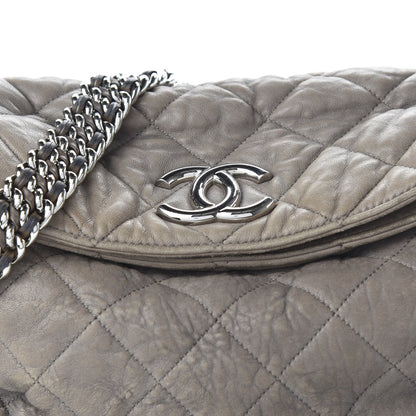 Chanel Washed Lambskin Chain Around Hobo Taupe 10 of 13