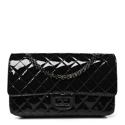 Chanel Patent Calfskin Quilted 2.55 Reissue 225 Flap So Black 1 of 9