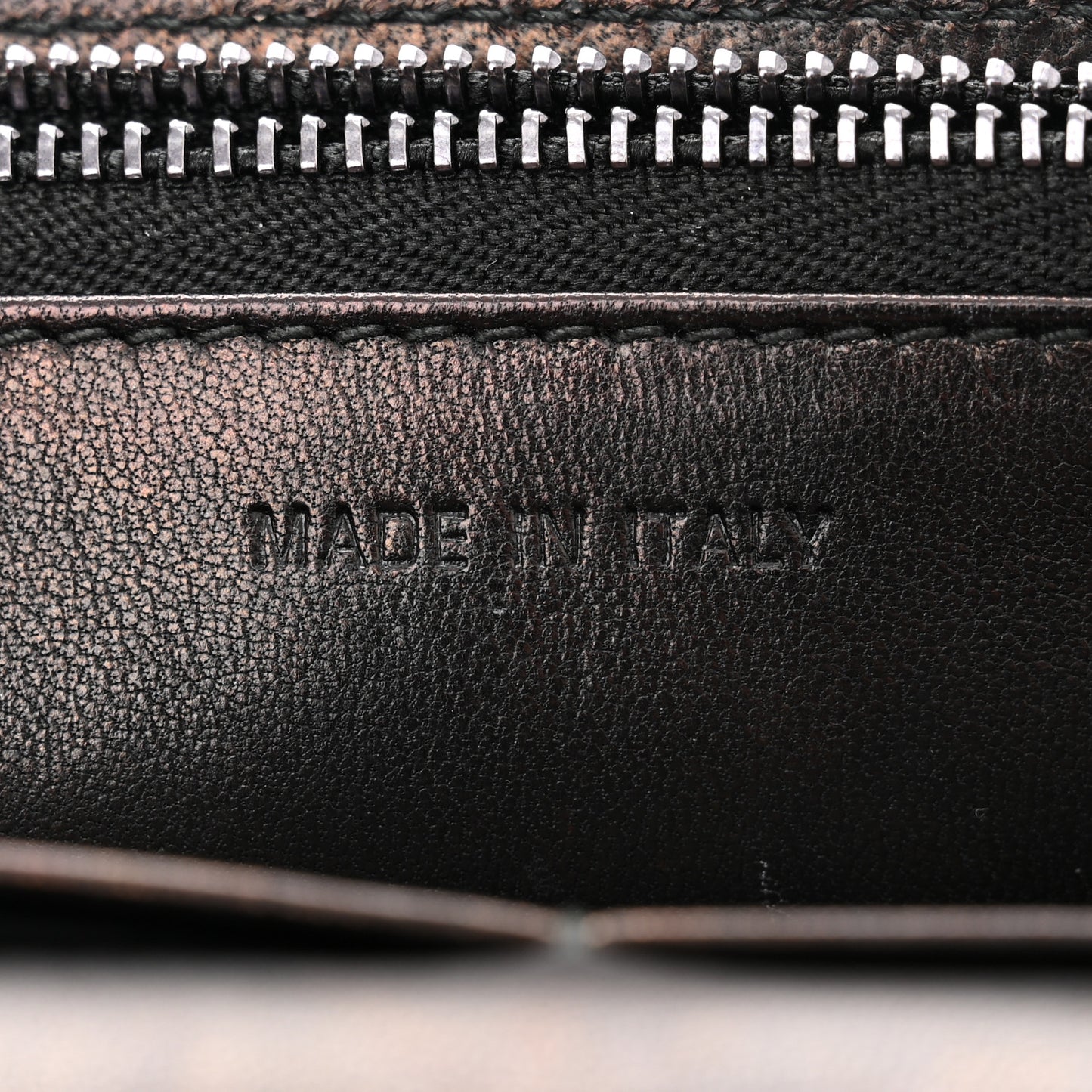 Smooth Lambskin Tribale Chain Wallet Black