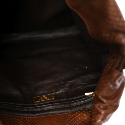 The Row Snakeskin Angy Hobo Bag Brown 5 of 10
