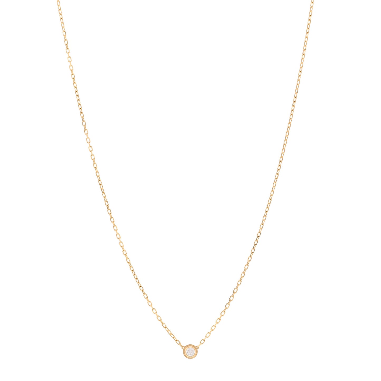 18K Yellow Gold Diamond SM D'Amour Pendant Necklace