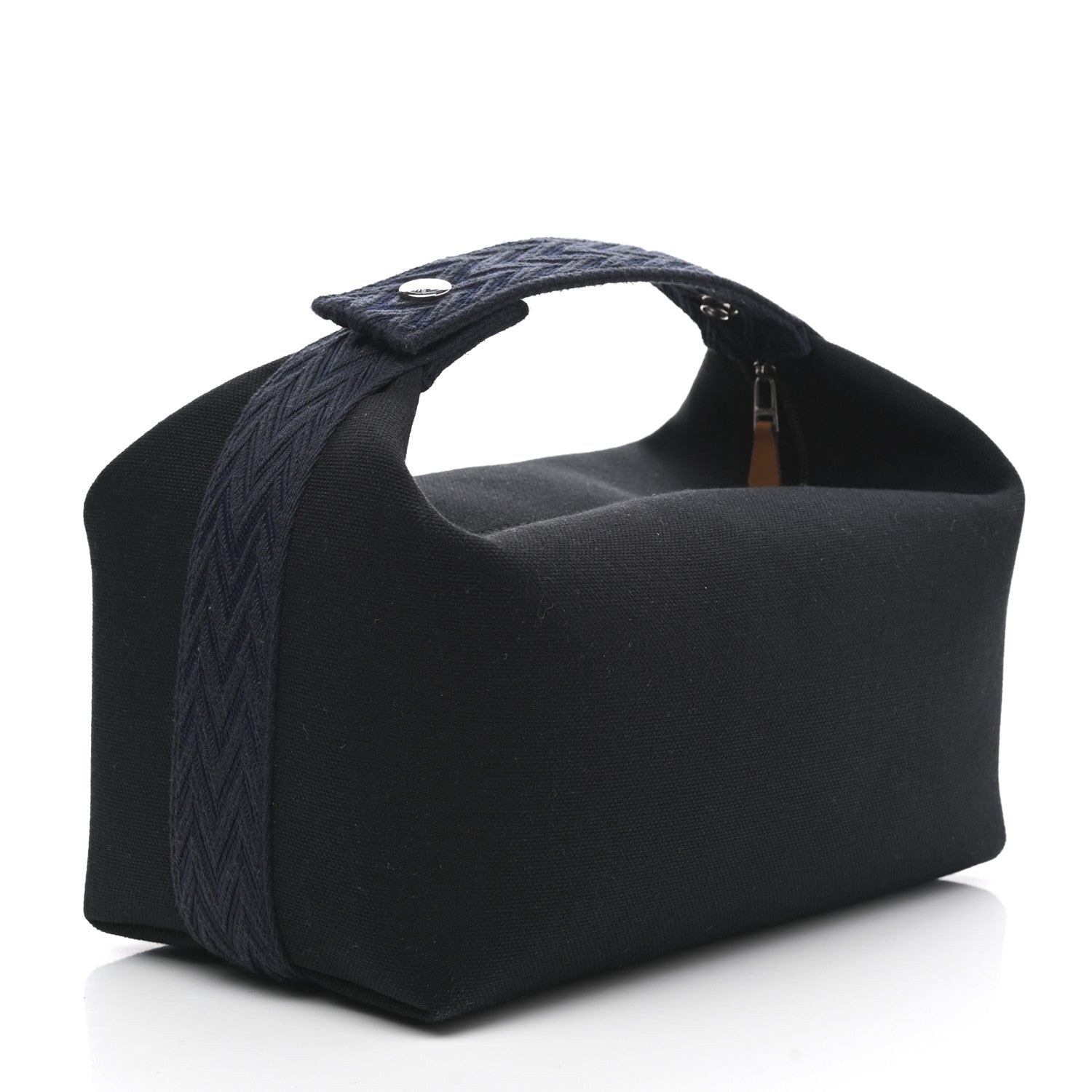 Hermes Canvas Small Bride-A-Brac Pouch Black Bleu Nuit 4 of 7