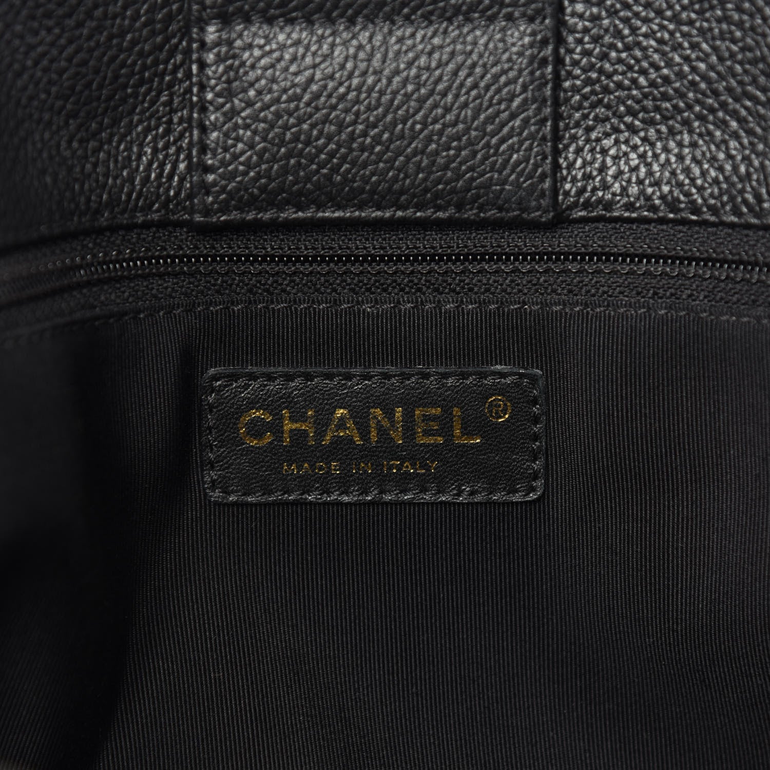 Chanel Calfskin Cerf Executive Shopper Tote Black 6 of 10