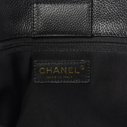 Chanel Calfskin Cerf Executive Shopper Tote Black 6 of 10