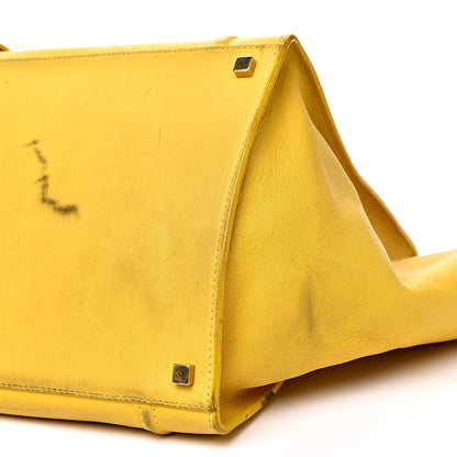 Celine Supple Calfskin Medium Phantom Luggage Yellow 10 of 24
