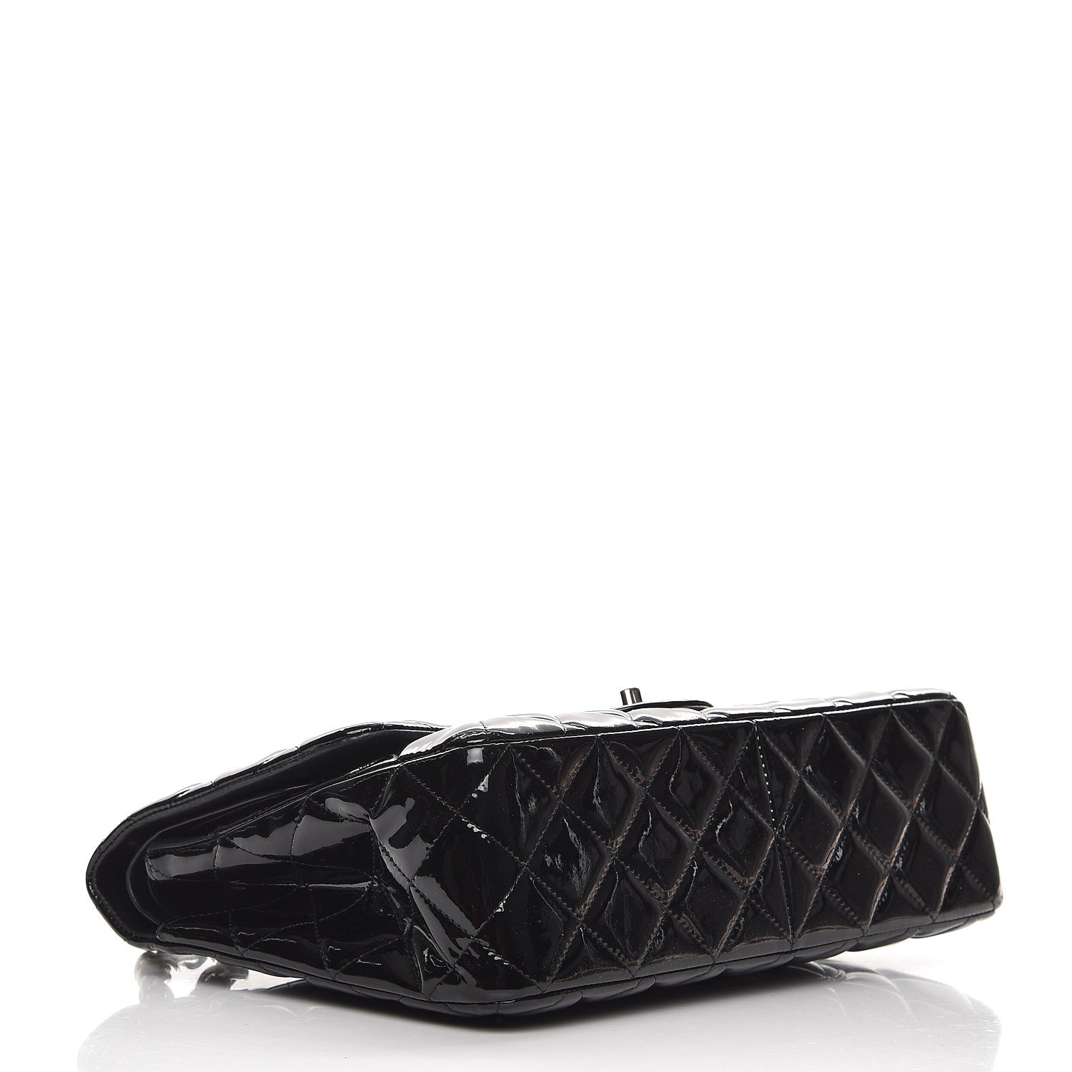 Chanel Patent Quilted Jumbo Double Flap Black 5 of 14