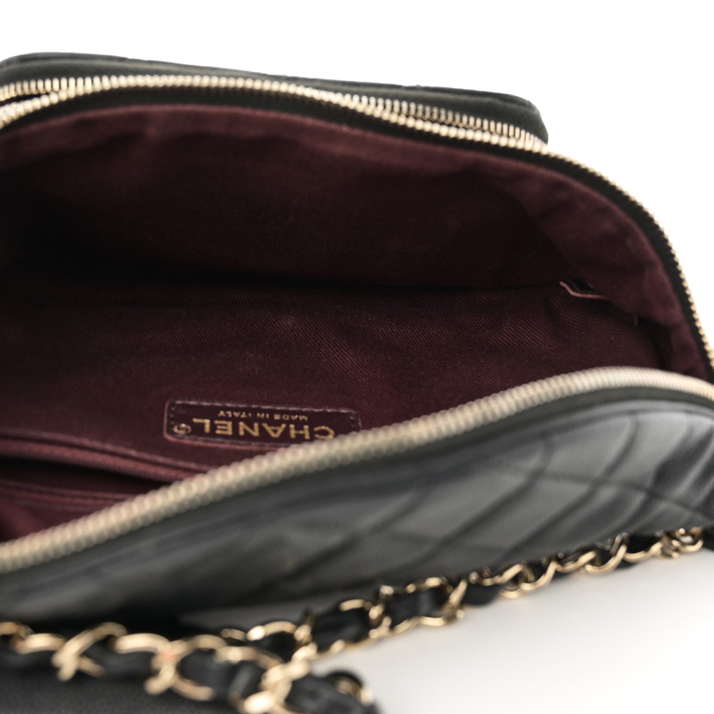 Caviar Quilted Business Affinity Waist Belt Bag Black