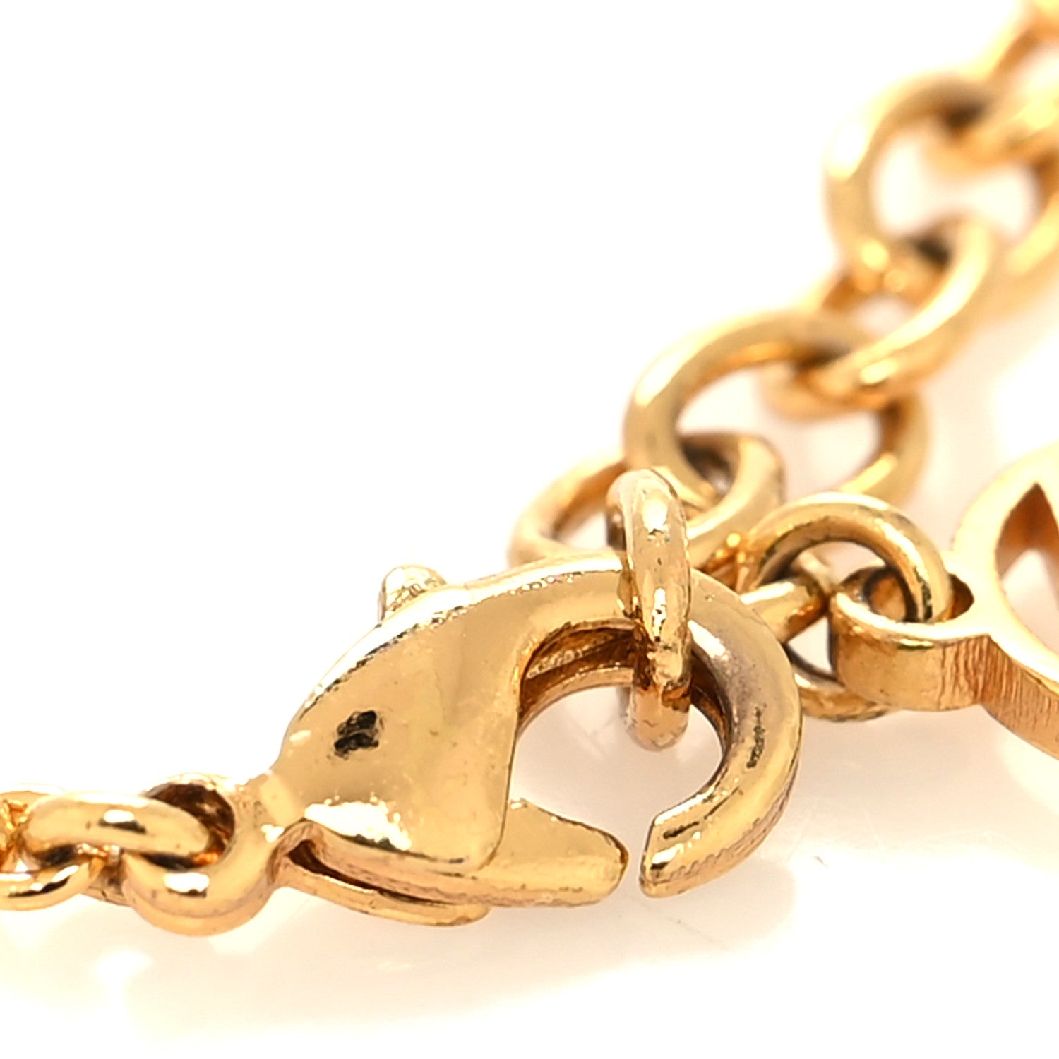Louis Vuitton Metal Crystal LV Iconic Bracelet Gold 4 of 7