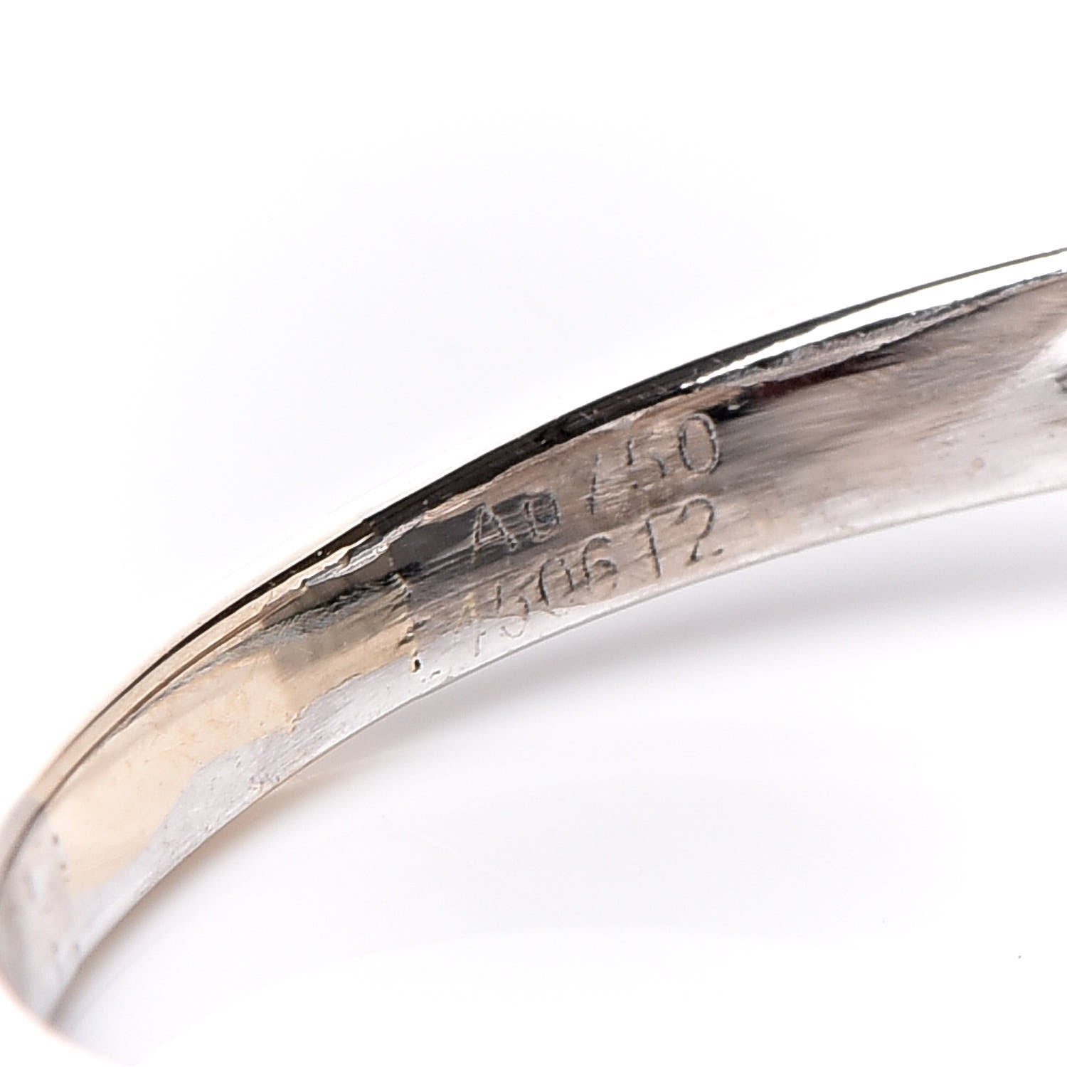 Van Cleef & Arpels 18K White Gold Diamond Vintage Alhambra Ring 60 9 9 of 11
