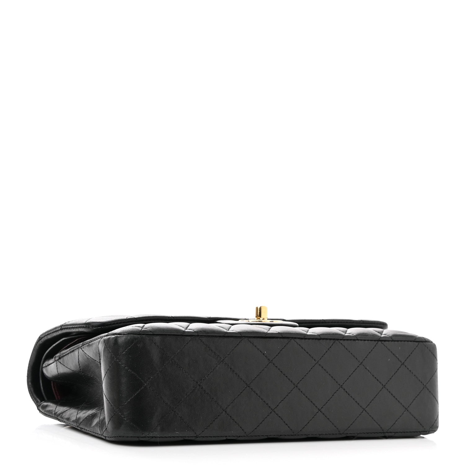 Chanel Lambskin Quilted Medium Double Flap Black 3 of 14