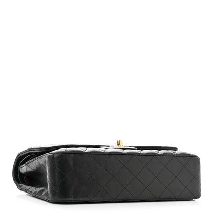 Chanel Lambskin Quilted Medium Double Flap Black 3 of 14