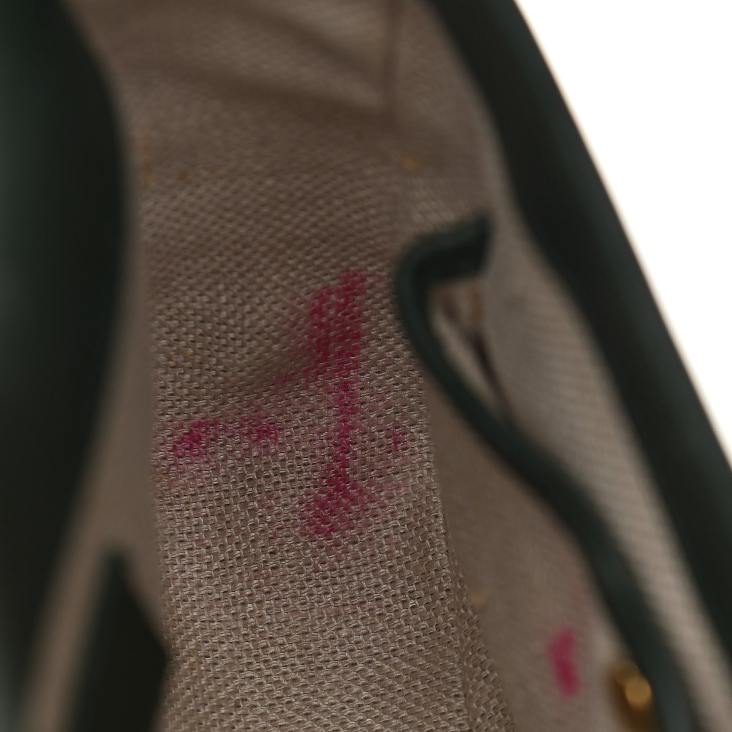 Calfskin Small Lady Web Shoulder Bag Green