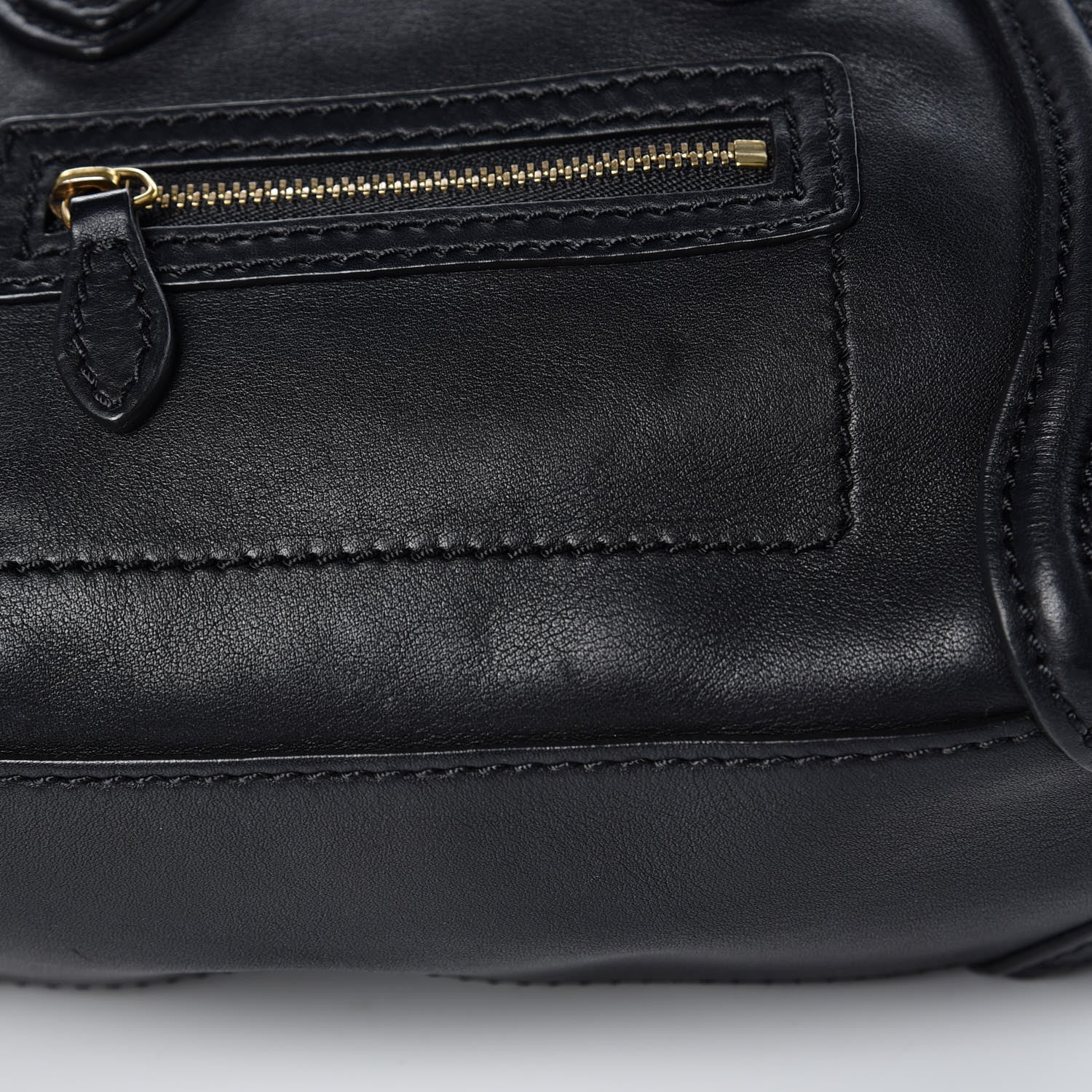 Celine Smooth Calfskin Nano Luggage Black 11 of 12