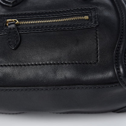 Celine Smooth Calfskin Nano Luggage Black 11 of 12