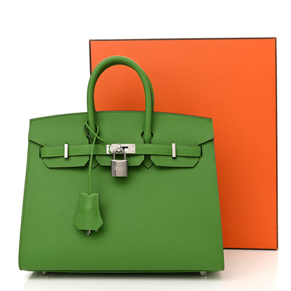 Hermes Epsom Birkin Sellier 25 Vert Yucca 11 of 11