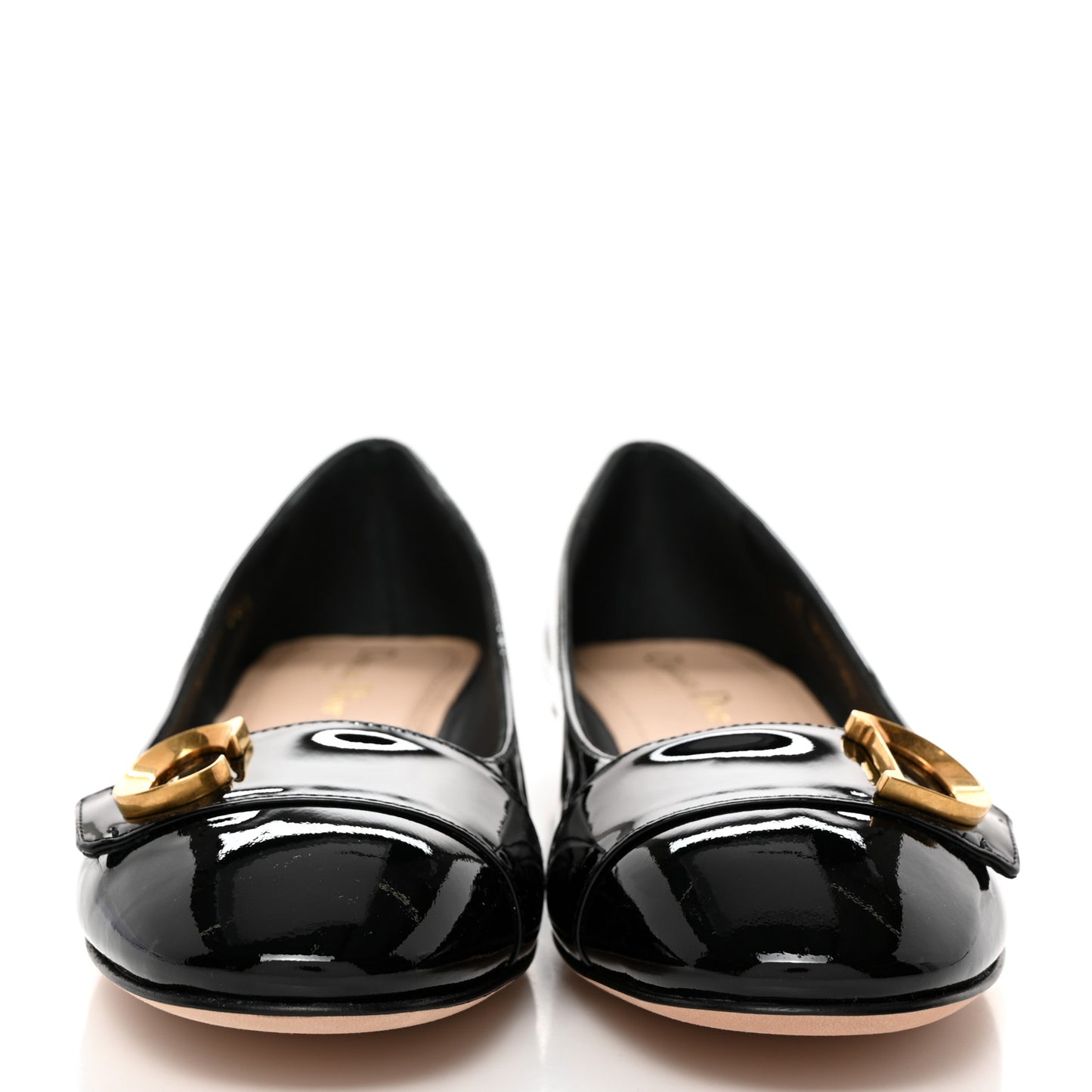 Patent Calfskin C'est Dior Ballet Flats 36.5 Black