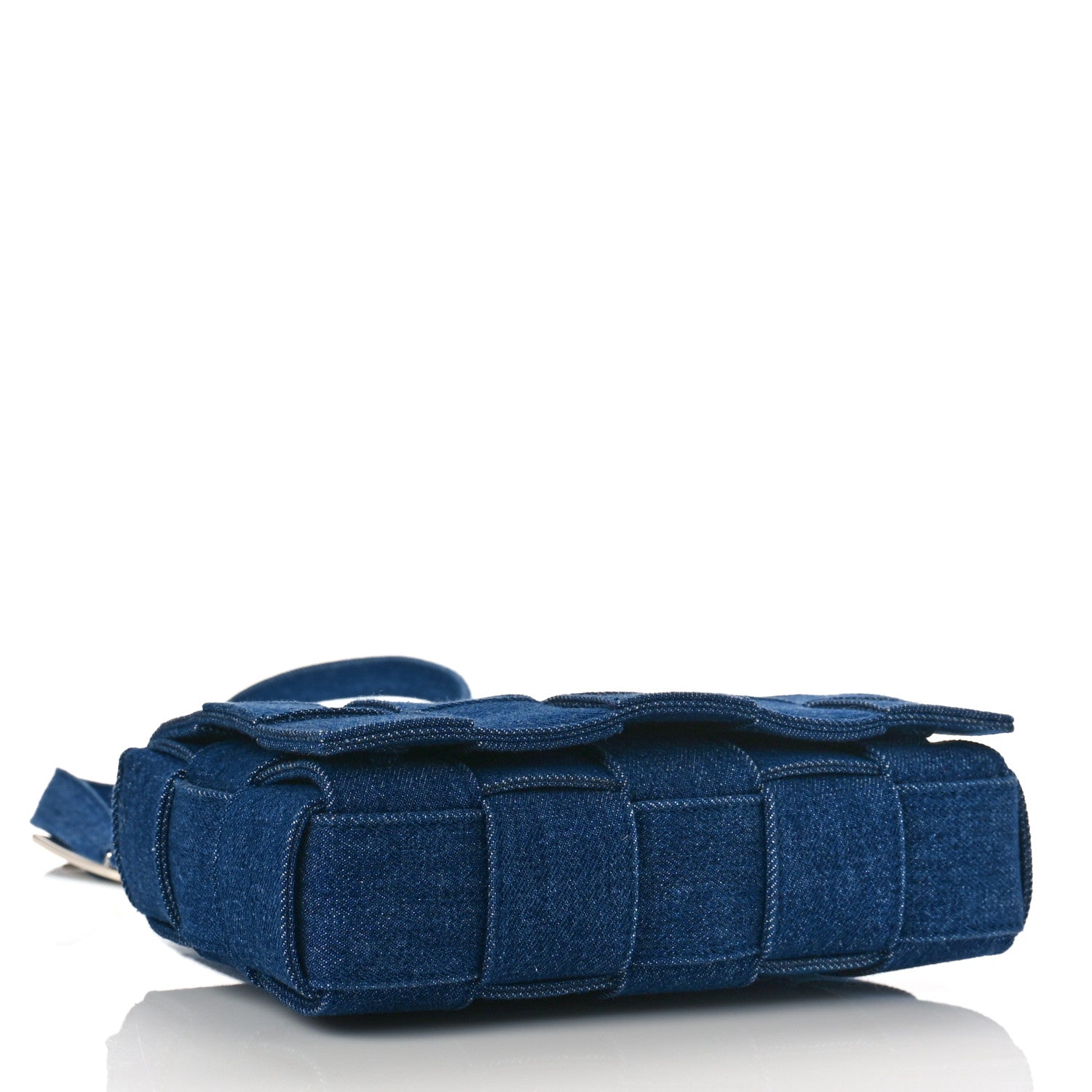 Bottega Veneta Denim Maxi Intrecciato Cassette Crossbody Bag Indigo 4 of 8