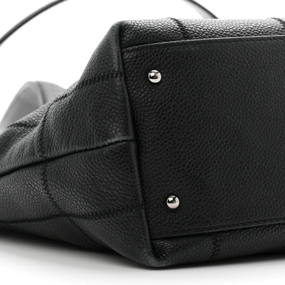 Chanel Caviar Square Stitched Tote Black 9 of 10