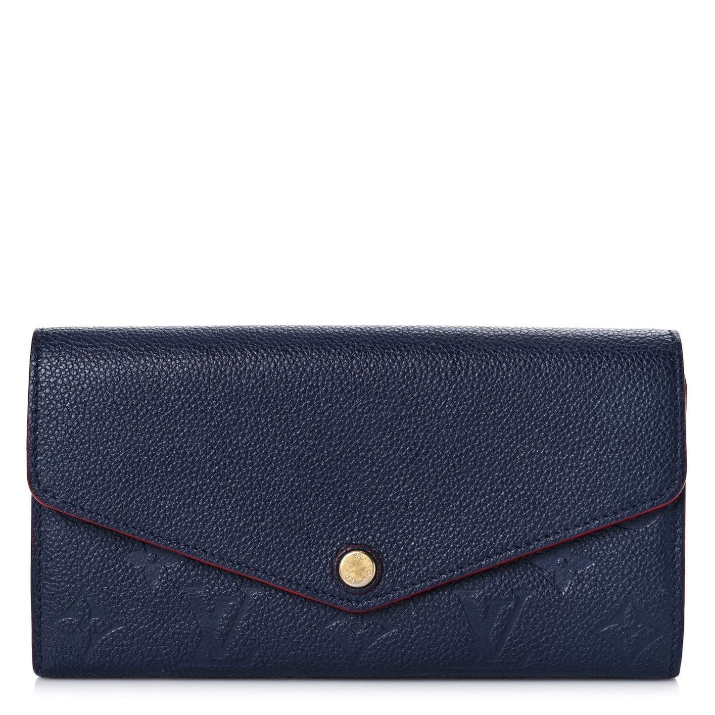 Empreinte Sarah Wallet NM Marine Rouge