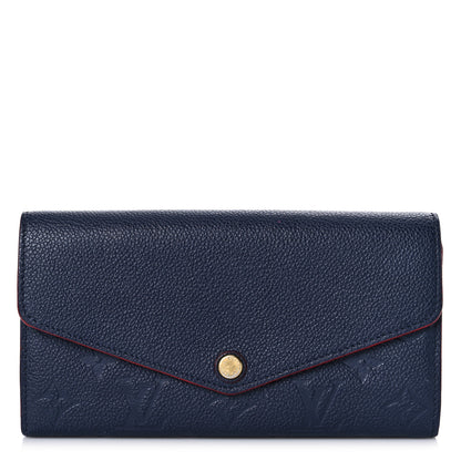 Louis Vuitton Empreinte Sarah Wallet NM Marine Rouge 1 of 10