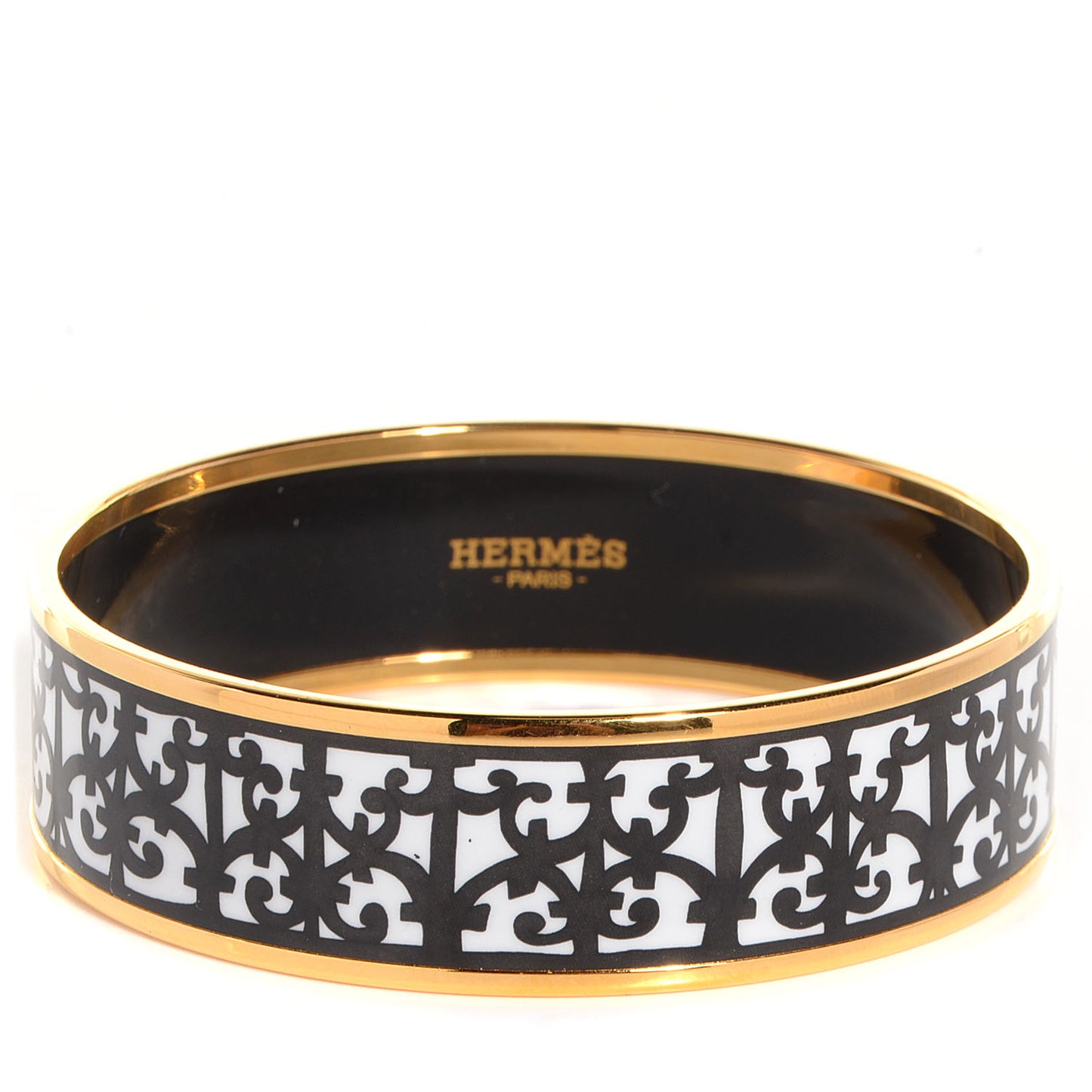 Enamel Printed Wide Balcons du Guadalquivir Bracelet 65 Black