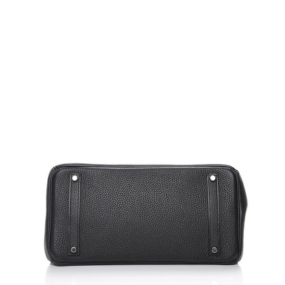 Hermes Taurillon Clemence Birkin 35 Black 6 of 24